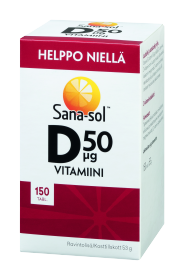 Kuva Sana-sol D-vitamiini 50µg, 150 tabl