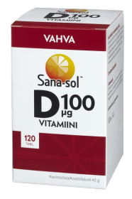 Kuva Sana-sol vahva D-vitamiini 100µg, 120 tabl