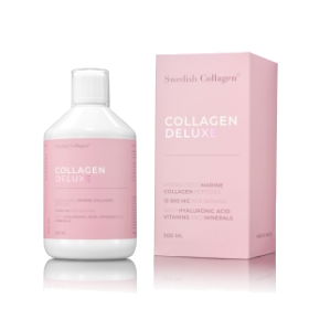 Kuva Swedish Collagen Deluxe hydrolysoitu merikollageeni-hyaluronihappo-vitamiini-mineraalivalmiste 20x25ml