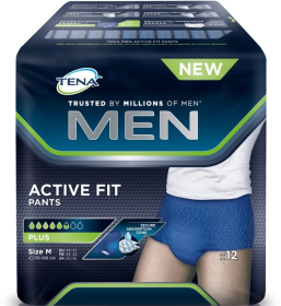 Kuva TENA Men Active Fit Pants Plus S-M,12 kpl