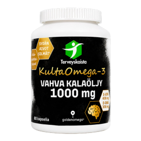Kuva Terveyskaista KultaOmega-3 Vahva Kalaöljy 1000 mg 60 kaps