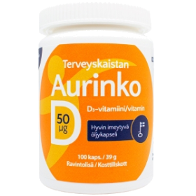 Kuva Terveyskaista Aurinko D 50 µg, 100 kaps