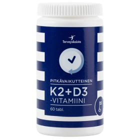 Kuva Terveyskaista K2 Pitkävaikutteinen K2+D3, 60 tabl 