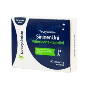 Kuva Terveyskaista SininenUni Valeriaana-teaniini, 40 tabl