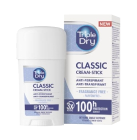Kuva Triple Dry 100h Classic antiperspirant cream stick tuoksuton 45 ml