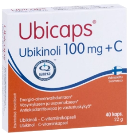Kuva Ubicaps Ubikinoli 100 mg + C 40 kaps.