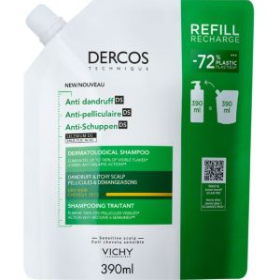 Kuva Vichy Dercos Shampoo Anti-dandruff hilsettä vastaan kuiville hiuksille täyttöpakkaus 390 ml