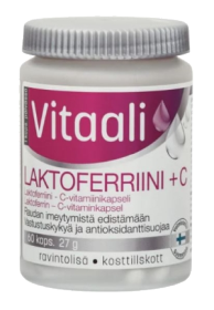 Kuva Vitaali Laktoferriini 177 mg + C 60 kaps. / 27 g  