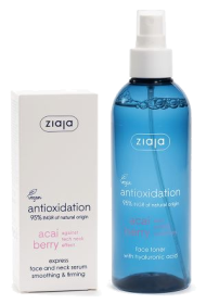 Kuva Ziaja Acai Berry kiinteyttävä seerumi 50ml + kasvovesi 200 ml