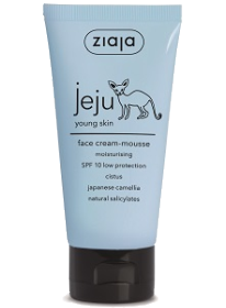 Kuva Ziaja Jeju moussemainen päivävoide SK10 nuorelle iholle 50 ml