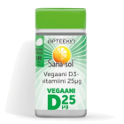 Apteekin Sana-sol Vegaani D3-vitamiini 25 mikrog 180 tabl/59g