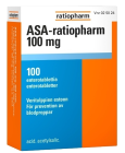 ASA-RATIOPHARM 100 mg 100  enterotablettia