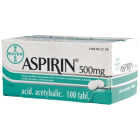ASPIRIN 500 mg 100 fol tabl