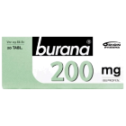 BURANA 200 mg 20 fol tabl, kalvopääll