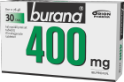 BURANA 400 mg 30 fol tabl, kalvopääll