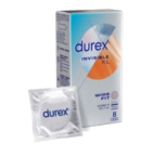 Durex Invisible XL Wide Fit Kondomi 8 kpl
