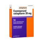 ESOMEPRAZOL RATIOPHARM 20 mg 14 fol enterokaps, kova