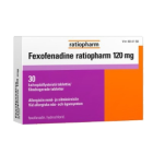 FEXOFENADINE RATIOPHARM 120 mg 30 fol tabl, kalvopääll