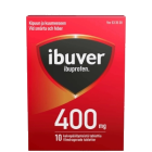 IBUVER 400 mg 10 fol tabl, kalvopääll