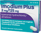 IMODIUM PLUS 2/125 mg 6 tablettia