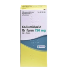 KALIUMKLORID ORIFARM 750 mg 100 kpl depottabl