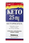KETO 25 mg 15 fol tabl, kalvopääll