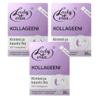 Ladyvita Kollageenijauhe annospusseissa 30pss x 3 TRIPLAPAKKAUS