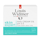Louis Widmer Aha cream 5% Hajusteeton hedelmähappokäsittely 50 ml