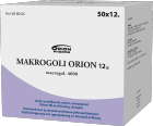 MAKROGOLI ORION 12 g 50x12 g jauhe oraaliliuosta varten, annospussi