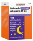 Ratiopharm Melatoniini Extra Vahva 1,9 mg 100 tablettia