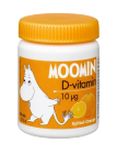 MOOMIN D-vitamin 10 mikrog KSYLITOLI Orange, 100 kpl