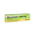 MUCOMYST 200 mg 25 kpl poretablettia