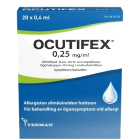 OCUTIFEX 0,25 mg/ml 20x0,4 ml silmätipat, liuos, kerta-annospakkaus