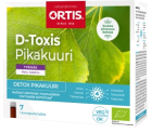 Ortis D-Toxis Detox Pikakuuri Vadelma Luomu 7x15 ml 