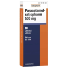 PARACETAMOL-RATIOPHARM 500 mg 10 fol tabl