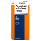 PARACETAMOL-RATIOPHARM 500 mg 30 fol tabl