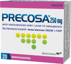 PRECOSA 250 mg 20 kpl jauhe oraalisusp varten