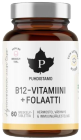 Puhdistamo B12-vitamiini + Folaatti, Vadelma 60 kaps