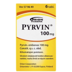 PYRVIN 100 mg 6 kpl tabl, kalvopääll