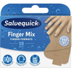Salvequick Finger Mix laastari, 18 kpl