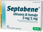 SEPTABENE SITRUUNA & HUNAJA 3/1 mg 16 imeskelytablettia