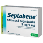 SEPTABENE SITRUUNA & SELJANKUKKA 3/1 mg 16 fol imeskelytabl