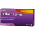 TELFAST 120 mg 10 fol tabl, kalvopääll