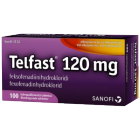TELFAST 120 mg 100 fol tabl, kalvopääll