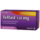 TELFAST 120 mg 30 fol tabl, kalvopääll