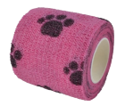 Vezer Care - itseensä kiinnittyvä tukiside lemmikeille 5cm x 4,5m, Pinkki